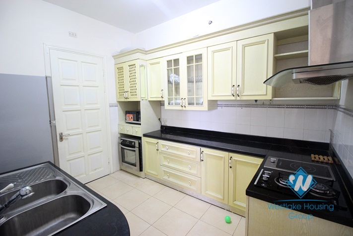 Fully furnished apartment with beautiful wooden floor is available for rent in Ciputra